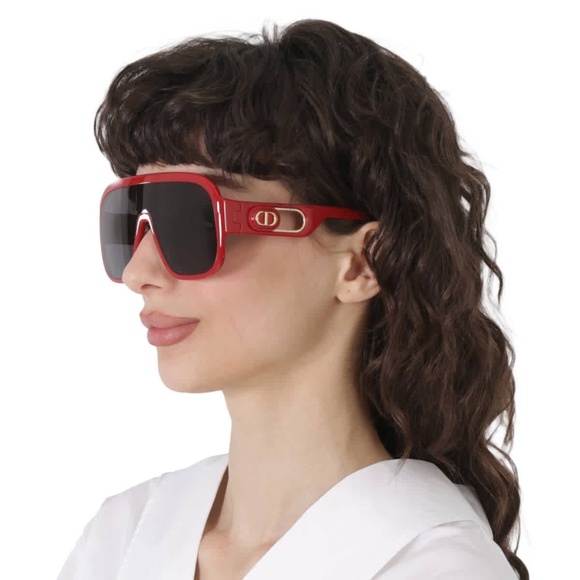 DIOR BOBBYSPORT M1U 35A0 RED GREY SUNGLASSES NWT $750 Unisex - Picture 3 of 12